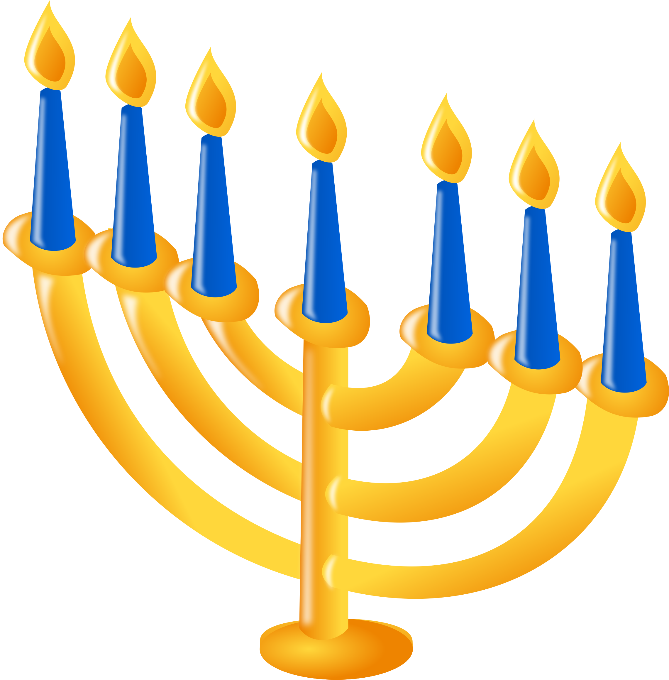 Join Us For A Community Candle Lighting On Monday, - Menorah Transparent Background (2281x2318)
