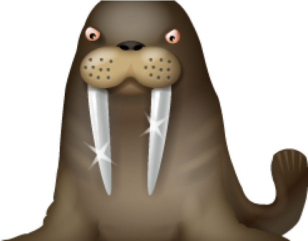 Seal Clipart Angry - Walrus Vampire Throw Blanket (640x480)