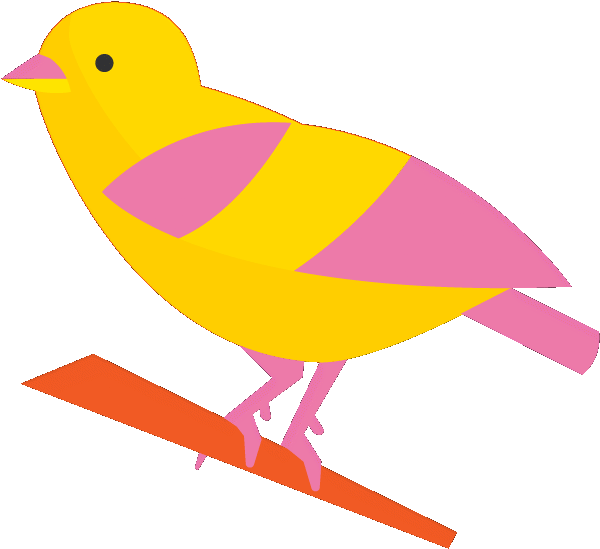 Songbird Clipart Bird Chirping - Cartoon Bird Chirping Png Gif (800x800)