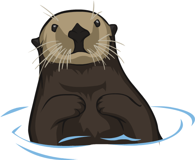 Sea Otter Clipart - Otter Transparent Background (773x646)