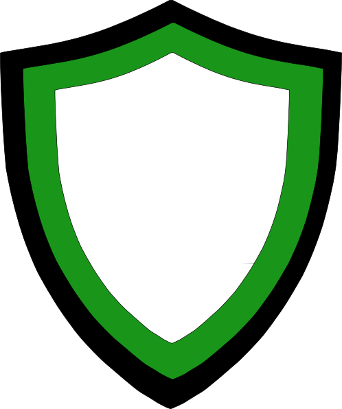 Balck And Green White Shield Svg File - White Green Shield Logo (498x596)