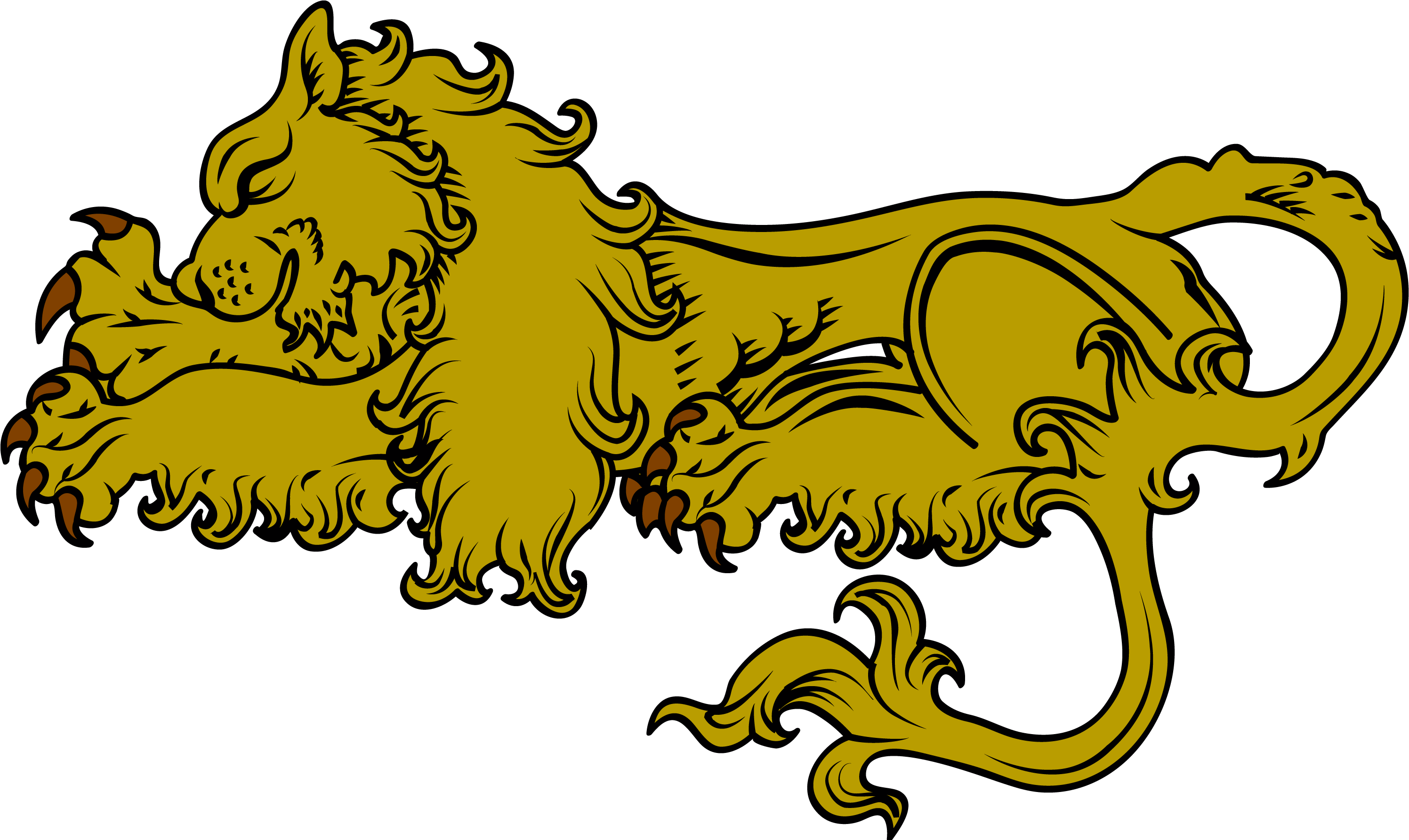 Dormant - Heraldic Lion Dormant (3000x1784)
