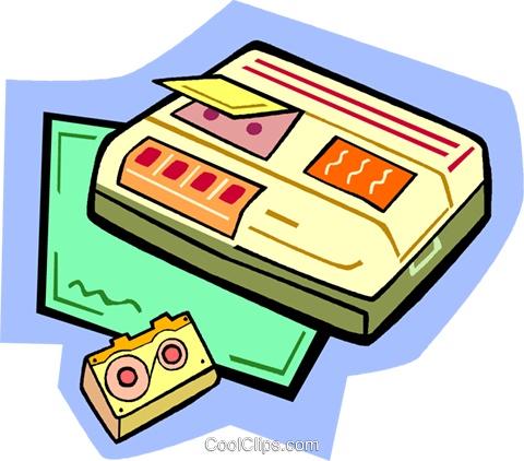 Audio Cassette Tape Player Royalty Free Vector Clip - Audio Cassette Tape Player Royalty Free Vector Clip (480x422)