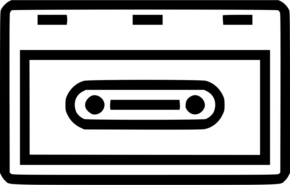 Cassette Tape Audio Music Old Vintage Svg Png Icon - Compact Cassette (980x626)