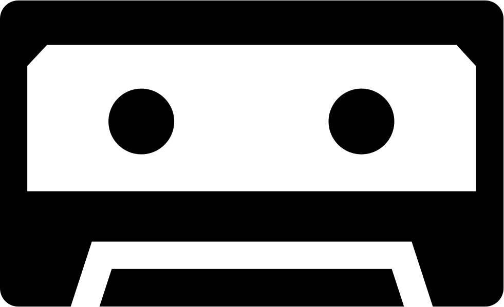 Cassette Tape Cartoon Variant Free Icon - Compact Cassette (981x598)