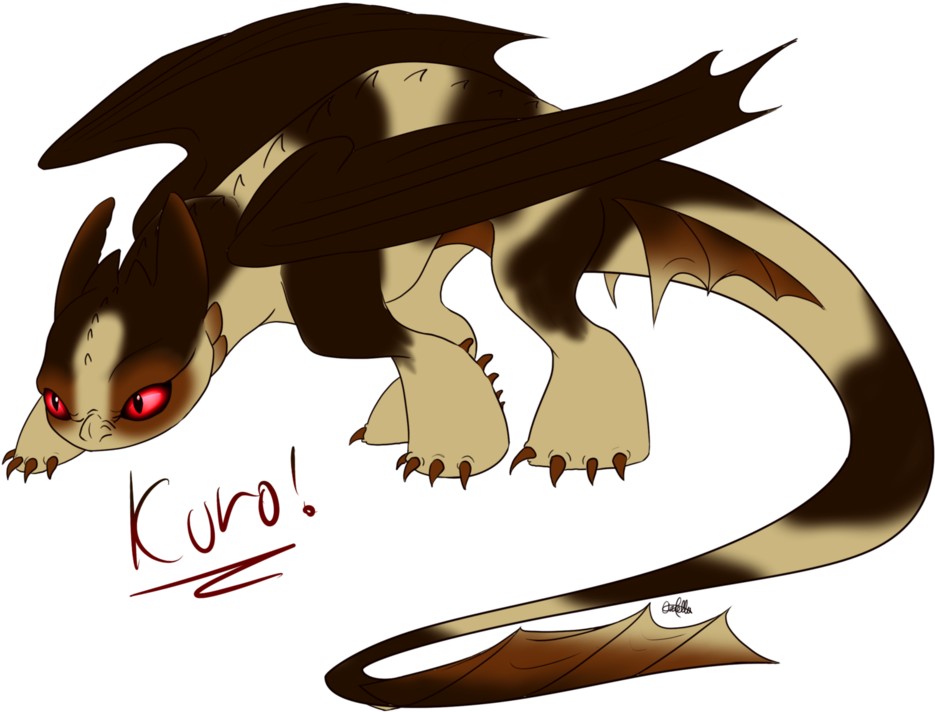 Kuro Night Fury Oc 3 By Ukesasu On Deviantart - How To Train Your Dragon (996x802)