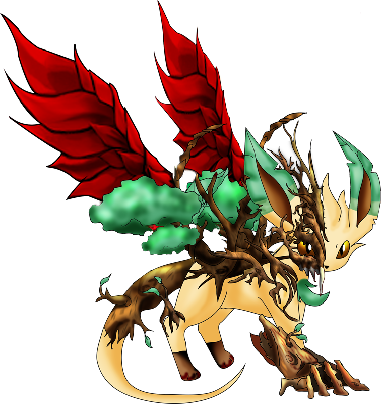 Mega Leafeon Dragon Pokédex - Mega Leafeon Dragon (756x800)