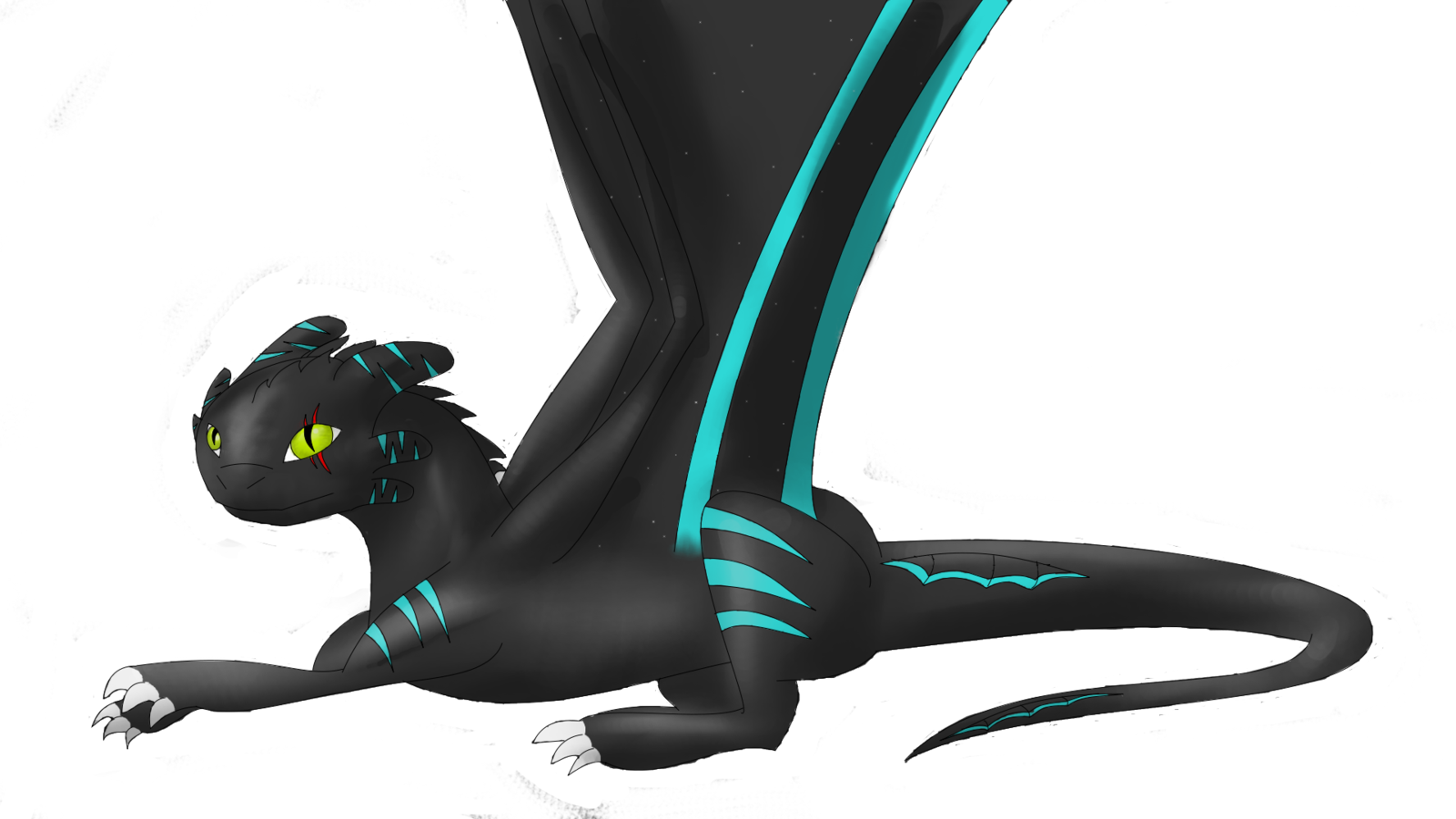 My Night Fury By Okamishiranuiiii - Animal Figure (1600x900)