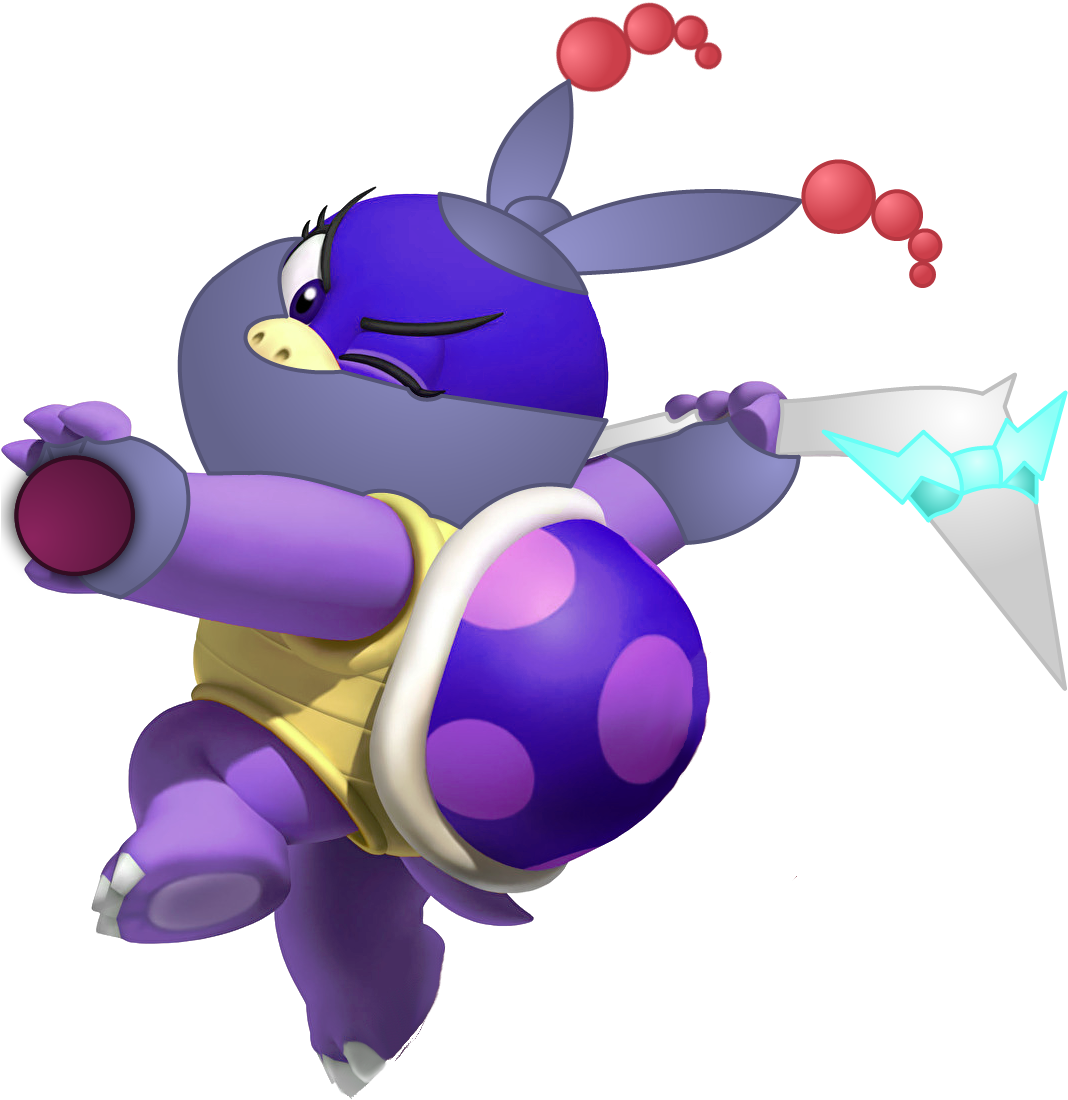 Master Pom Pom - Super Mario 3d Land Bosses (1068x1200)