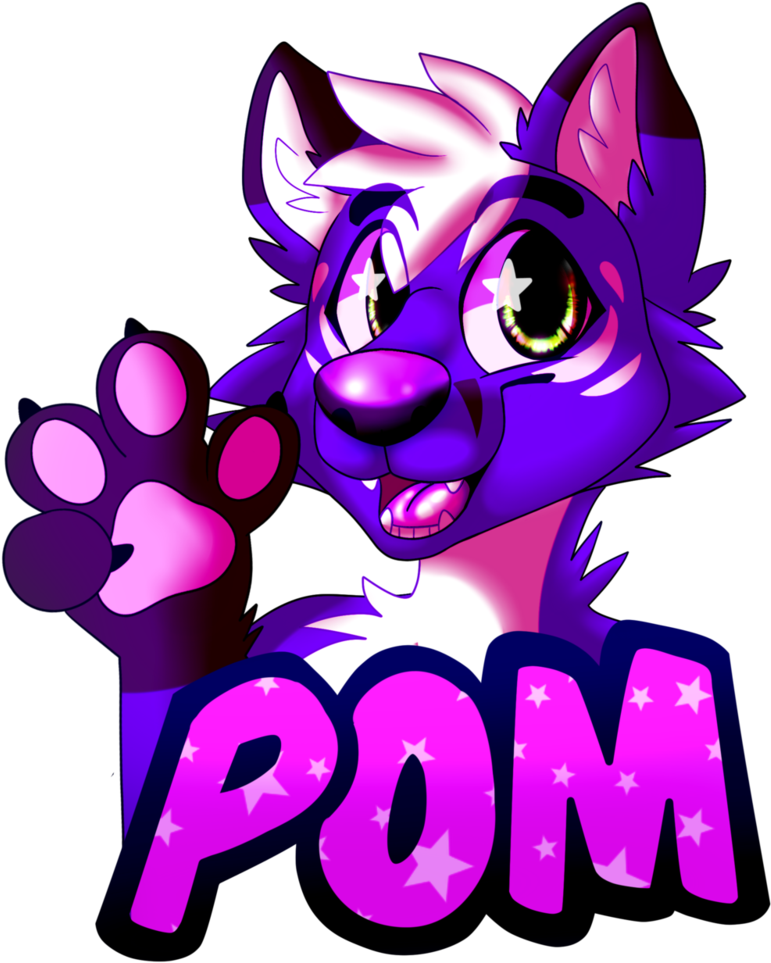 Pom Fursuit Badge By Tigerparadise - Painting (800x1000)