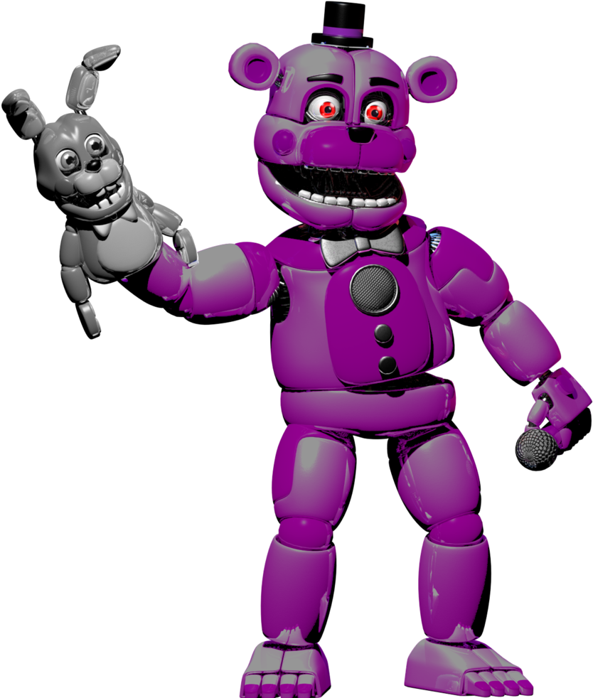 Purplebillfazbear97 Funtime Fred And Pom Pom By Purplebillfazbear97 - Cartoon (1024x1024)