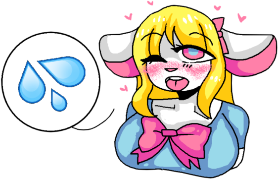 Thirsty By Ponpombon - Cartoon (600x387)