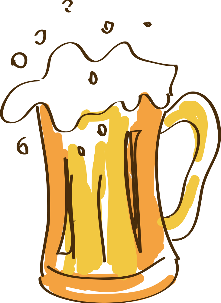 Beer Cartoon Drawing - Beer Png Cartoon (731x1000)