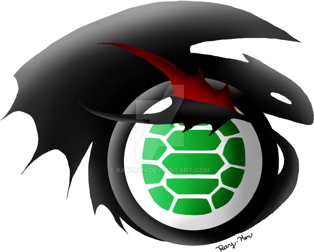 Httyd And Tmnt Crossover Symbol By Ray Ken-d90m8xk - Tmnt And Httyd (1024x922)