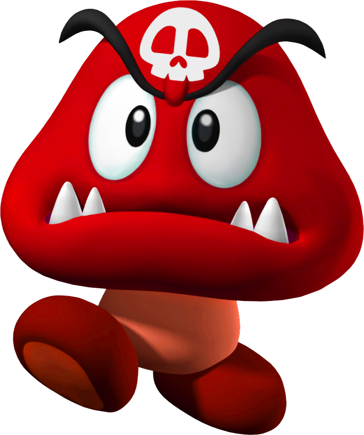 Mario Bros Clipart Mario World - Mario Goomba (741x886)