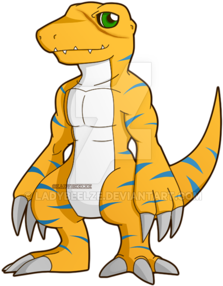 Agumon X By Ladybeelze - Agumon X (600x729)