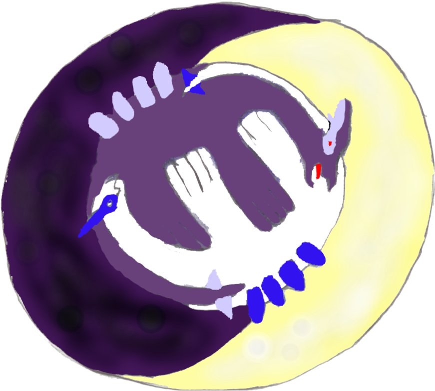 Lugia Yin-yang Symbol By Akbabal - Digital Art (900x807)