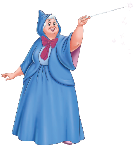 Cinderella Clipart - Happy Mother's Day Godmother (469x500)