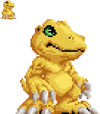 Agumon Test Sprite By Runde - Cartoon (400x400)