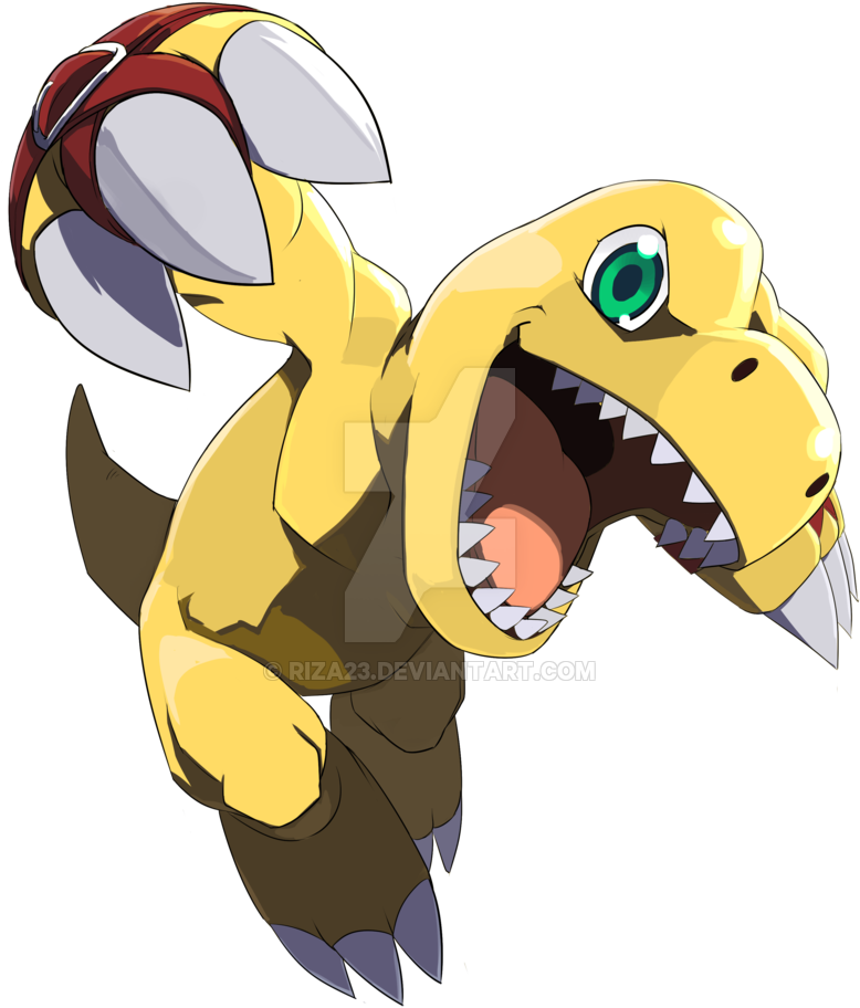 Siamese712-fanfics 1 0 Agumon Card By Riza23 - Agumon Art (800x1035)