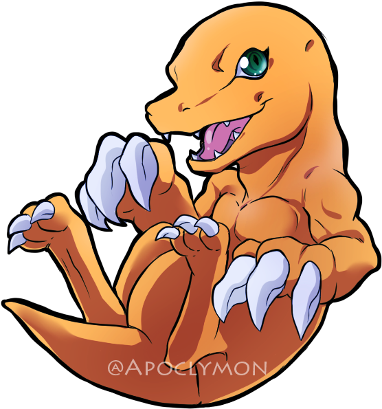 Art Digimon Agumon Black Agumon Yukiagumon Gatchmon1 - Cartoon (761x684)