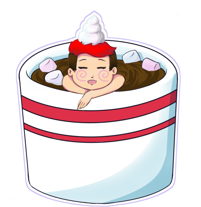 Markiplier Hot Chocolate Bath By Maverick-maven - Drawing (894x894)