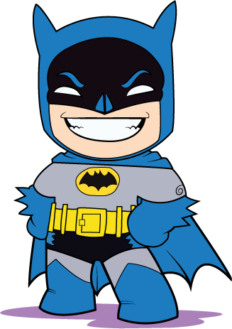 Batman Chibi By Blueseaanna - Chibi Batman And Robin (327x463)