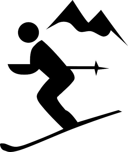Sport Alpinisme Perdre Ventre - Downhill Ski Clip Art (540x640)