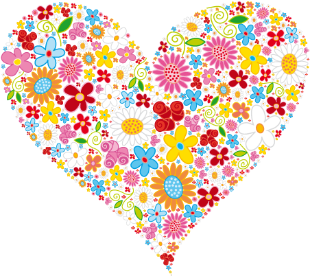 Free Clip Art Hearts Flowers Images Gallery - Poetry Love Of Life (550x450)
