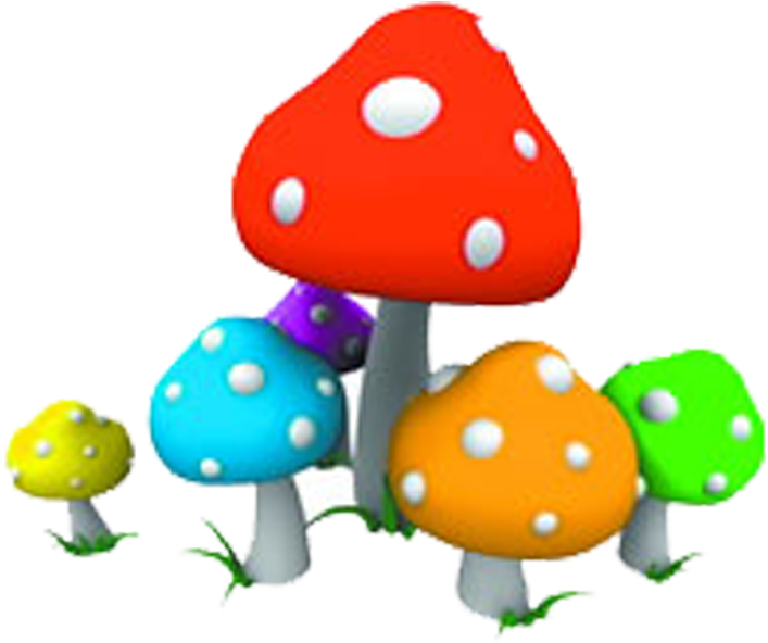 Mushroom Fungus Color - Motion Powerpoint Background Animated (1000x1000)