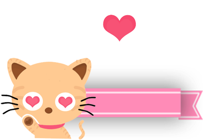 Gato Love By Frochi-editions - Cute Cat Heart Clipart Png (503x307)