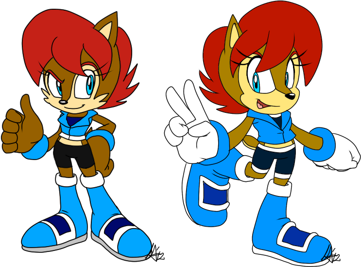 Sally Acorn After Being De-robotized By Togekisser - Sally Acorn New Design (800x550)