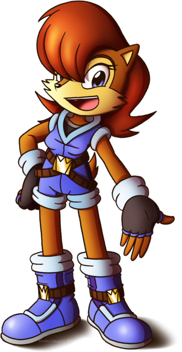 - - Comm - - Sally Acorn's New Outfit By Fox-pop - Sally Acorn New Outfits (600x1160)