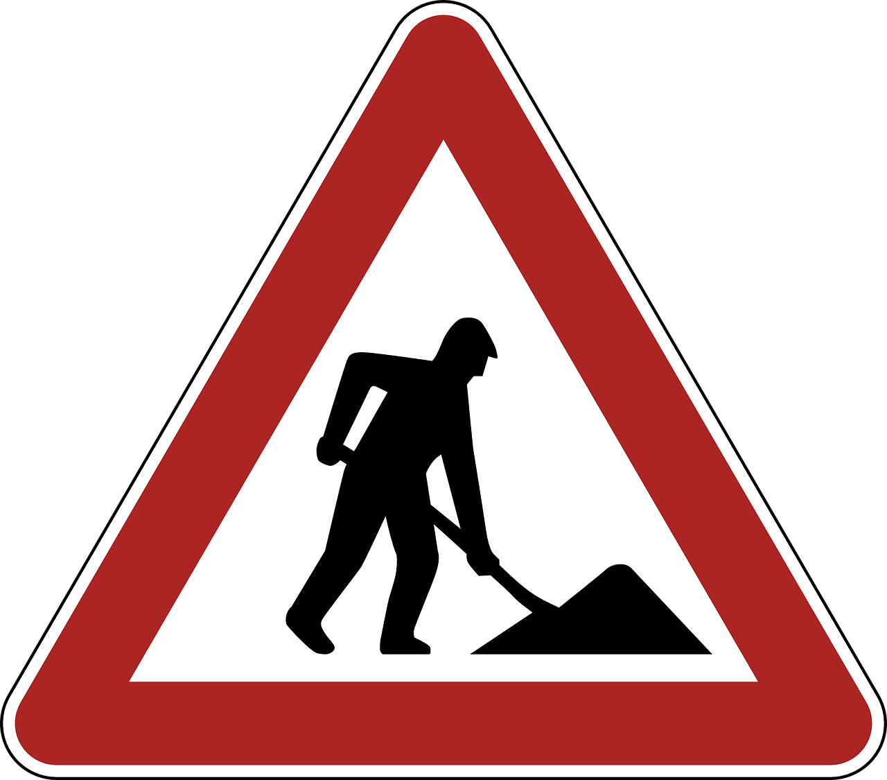 Construction Site Danger Warning Png Image - Rhine Bridge (2000x1767)