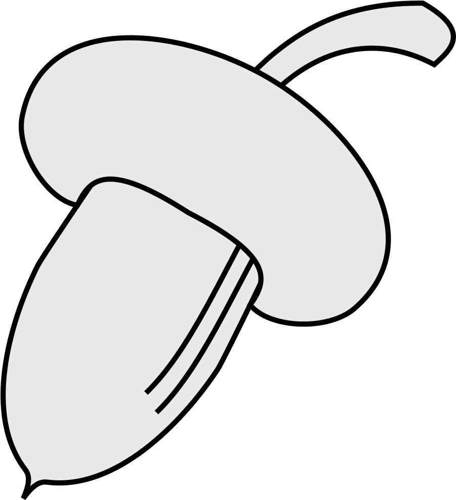 Coa Illustration Elements Plant Acorn - Wikimedia Commons (932x1024)