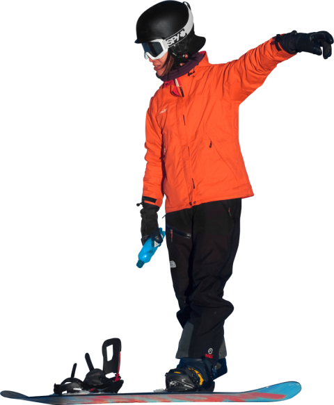 Free Png On Snowboard In Oslo Winter Park Png Images - Winter People Png (480x583)