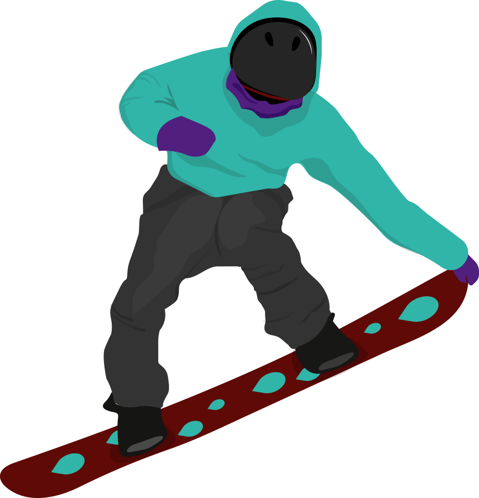 This Is A Sticker Of A Snowboarder - Sticker (935x972)