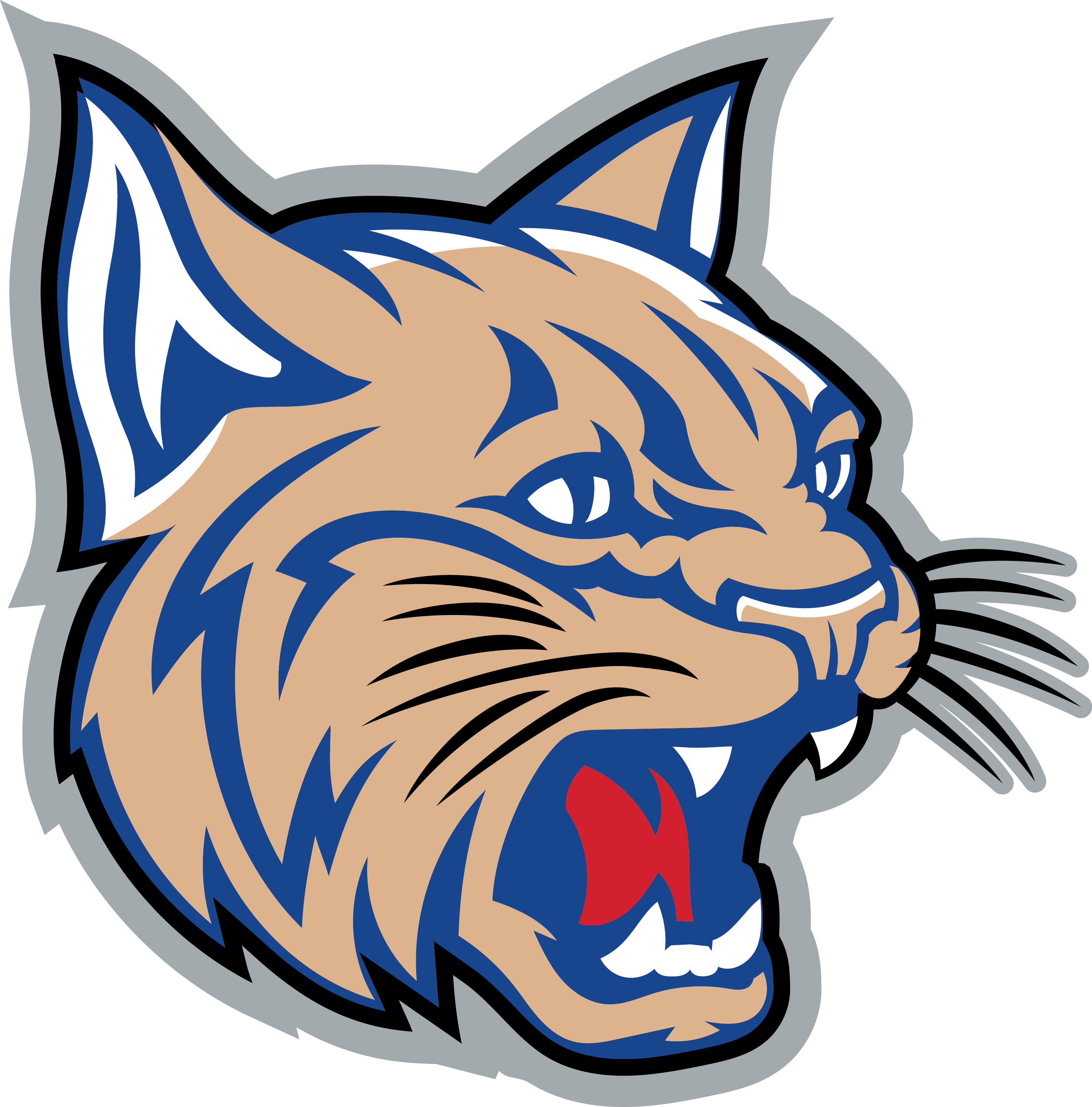 Baseball Rh Ecisd Us Tiger Face Logo Tiger Logo Design - Edinburg High School Bobcat Logo (2960x3000)