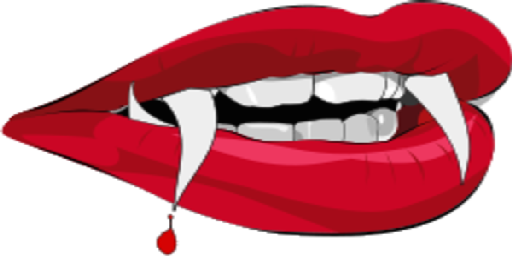 Cartoon Vampire Teeth (512x256)