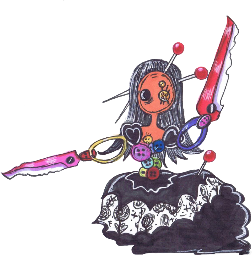 Witch Of Sewing By Sandertheyugiohking Witch Of Sewing - Madoka Magica Witch Of Sewing (1024x991)