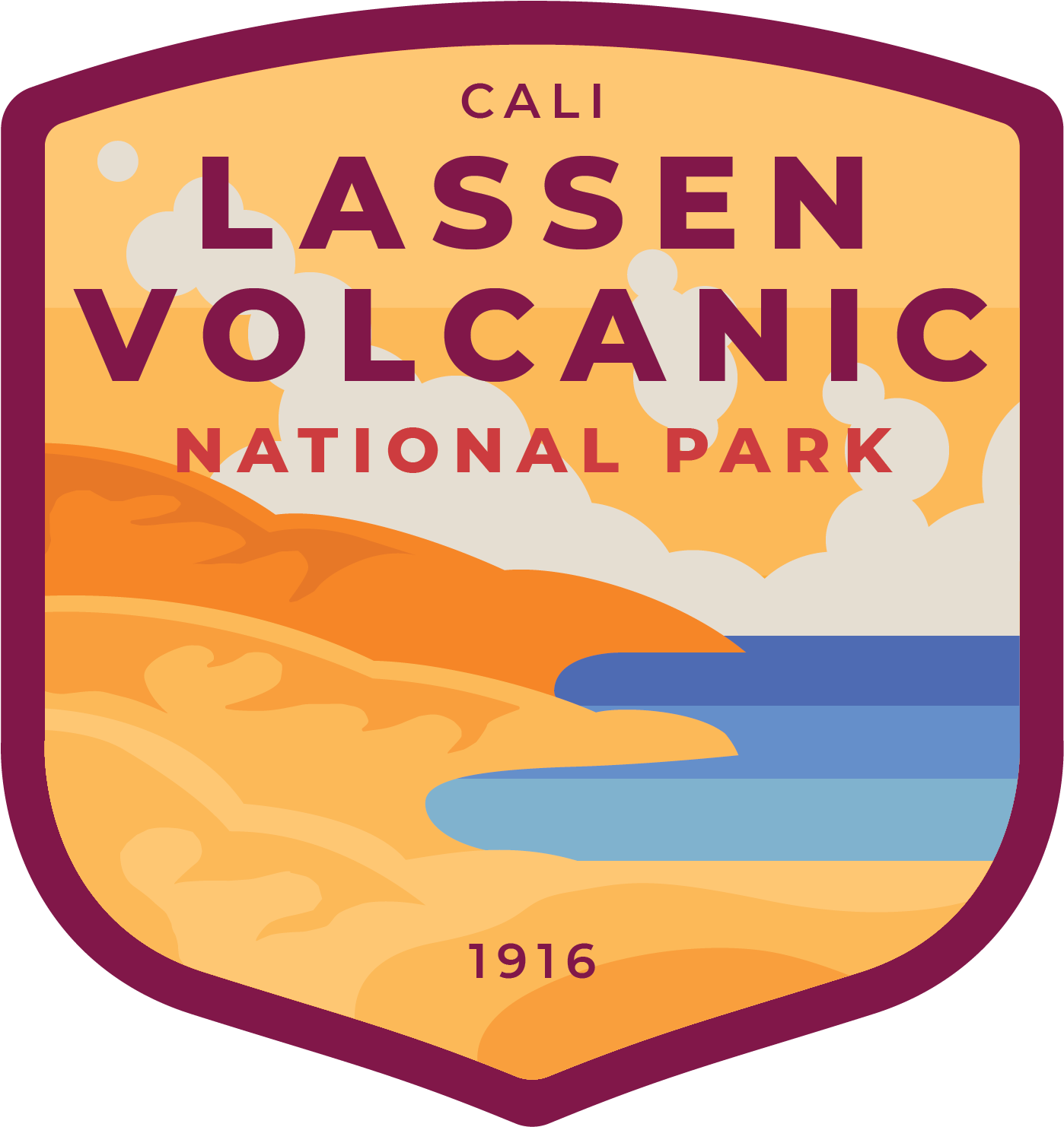 Lassen Volcanic Vinyl Sticker - Lassen Volcanic Vinyl Sticker (1728x1728)