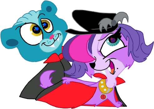 Lps Sunil And Zoe As Vampires Vector By Emilynevla - Cartoon (540x535)