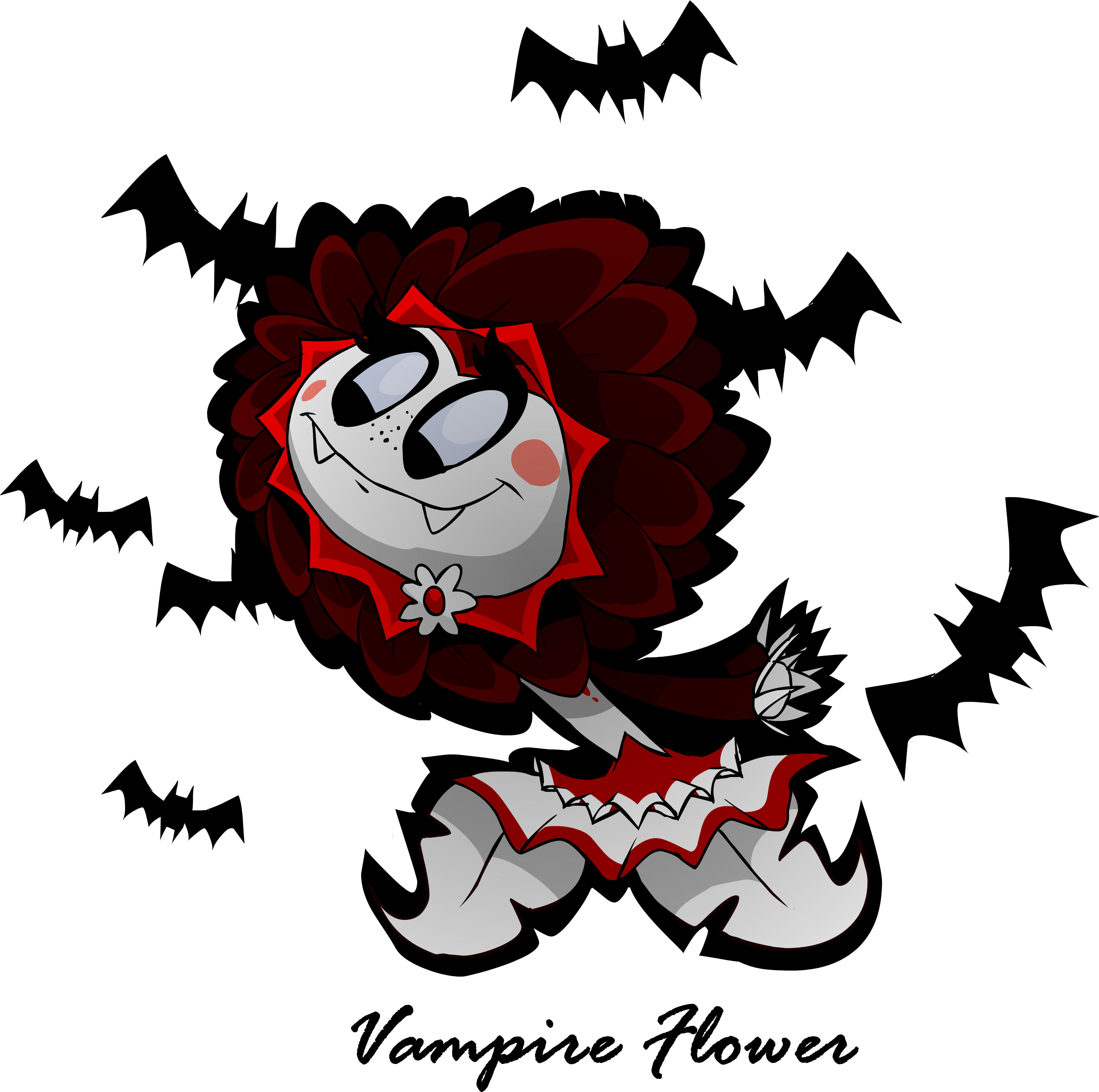 Vampire Flower By Devianjp824 - Plants Vs Zombies Garden Warfare 2 Rainha Girassol (3578x3597)