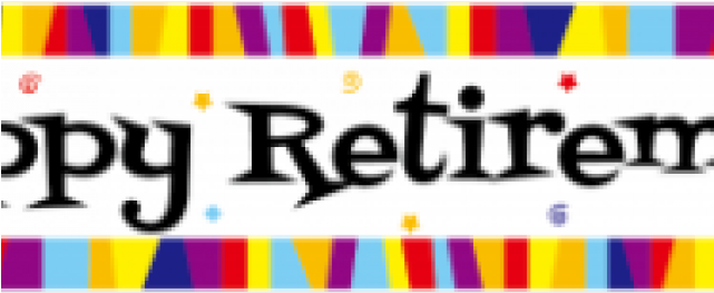 Happy Retirement Clipart - Happy Retirement Banner Clip Art (640x480)