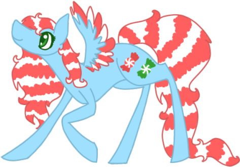“this Is Winter Mint She's A Pegasus Who's Talent Is - Cartoon (500x333)