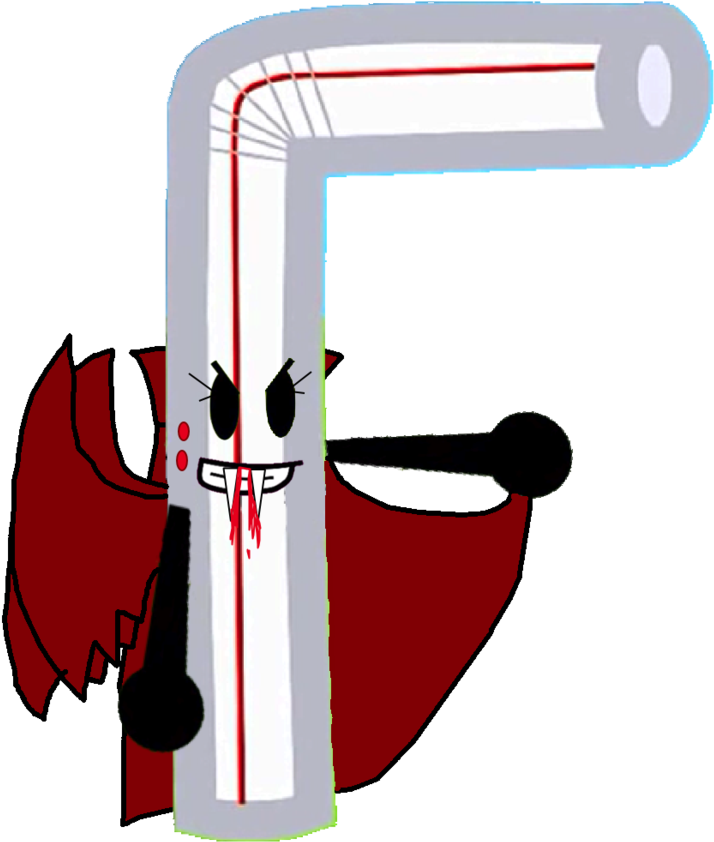 Slurpy As A Vampire Vector By Thedrksiren - Brawl Of The Objects Slurpy (870x919)