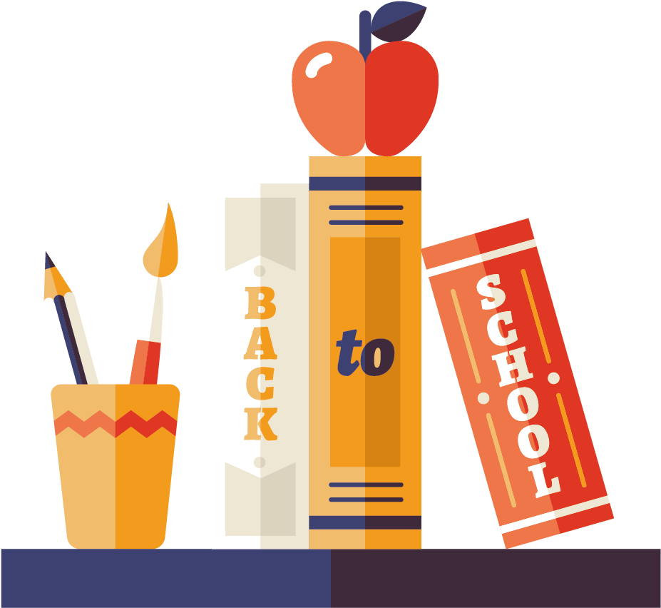 Estante De Libros - Adesivos De Parede Para Escola (1181x1181)