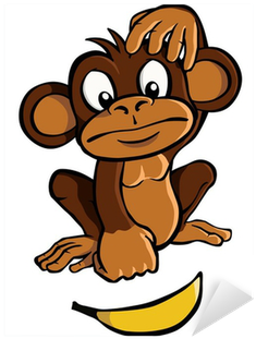 Monkey Scratching Head Animated (400x400)