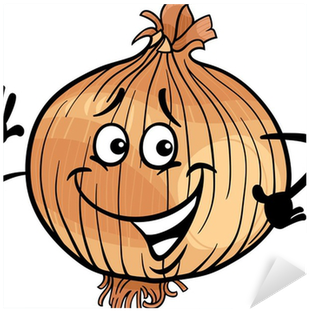 Cute Onion Vegetable Cartoon Illustration Sticker - Onion Cartoon (400x400)
