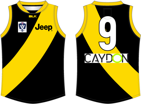 Vfl Tigers Home 2016 - Richmond Jersey Number 4 (538x386)